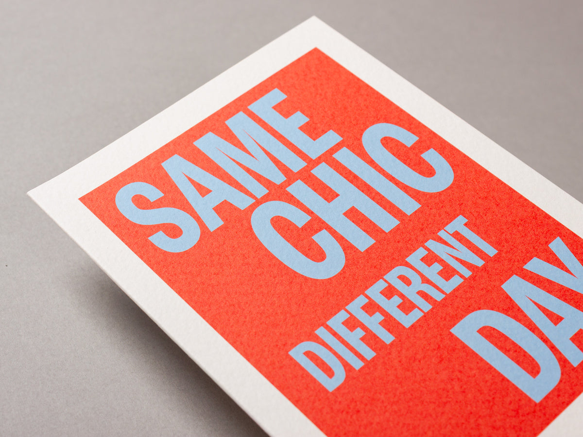 Same Chic Different Day – ECHOES A6 Greeting Card