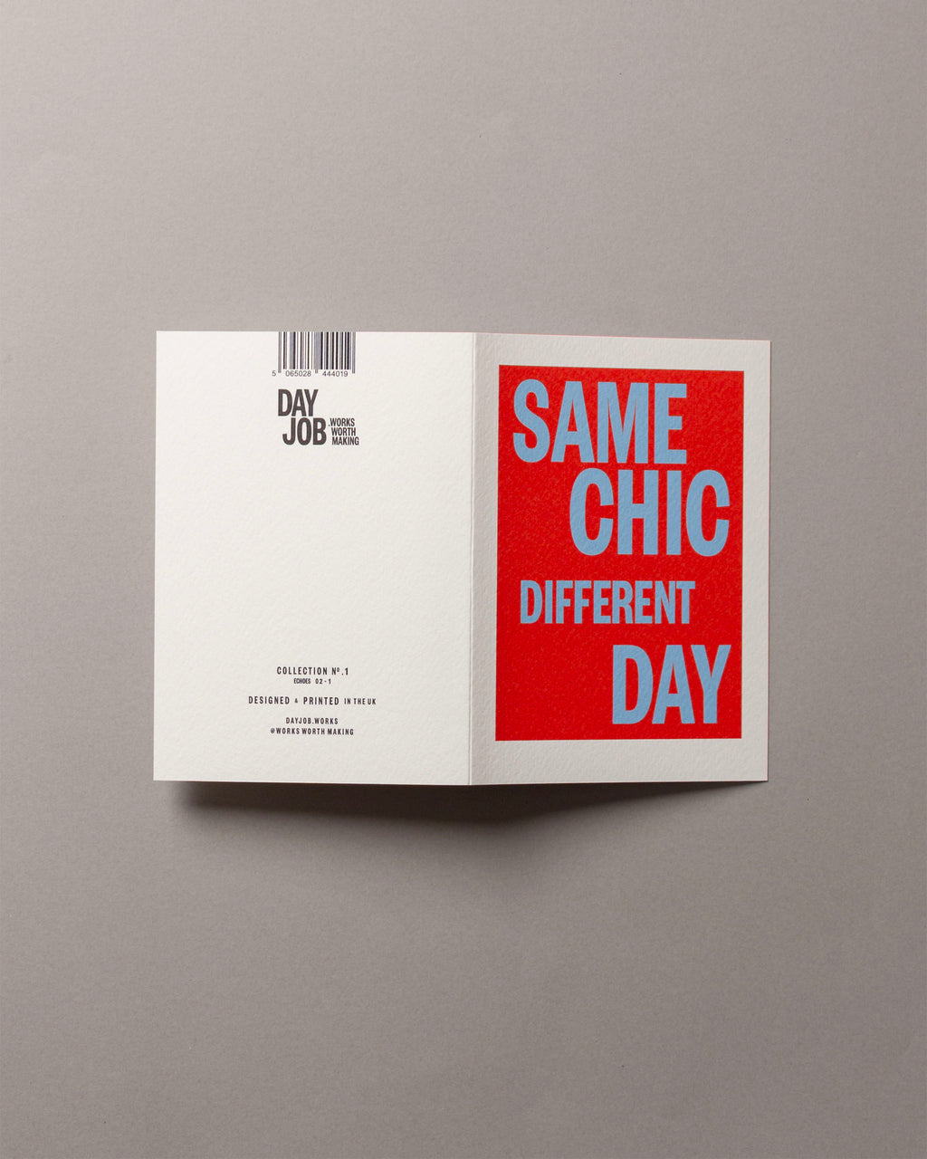 Same Chic Different Day – ECHOES A6 Greeting Card