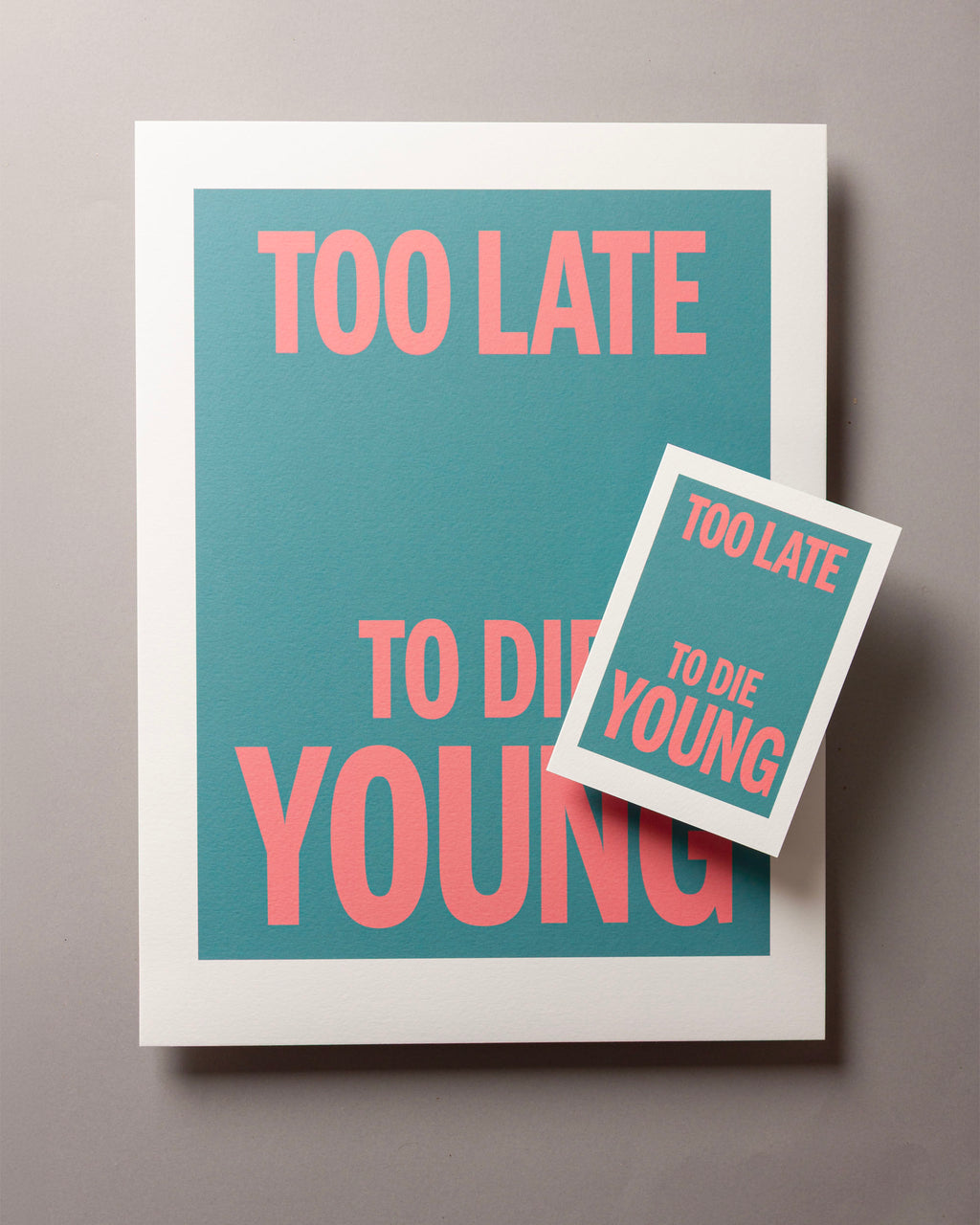 Too late to die young – ECHOES A6 Greeting Card