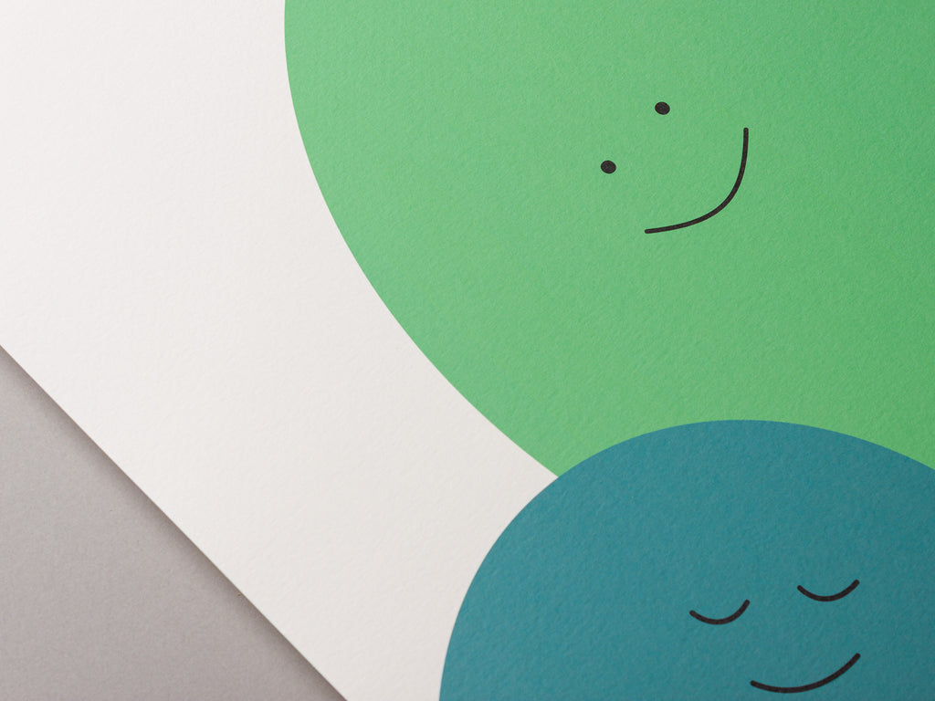 Green pair – KIN 30 x 40cm Art Print