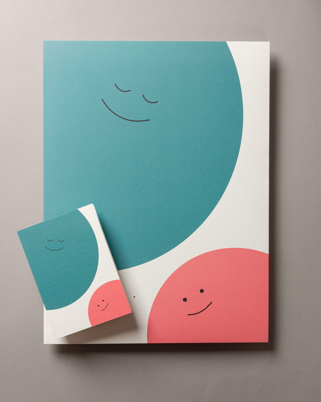 Teal pair – KIN A6 Greeting Card