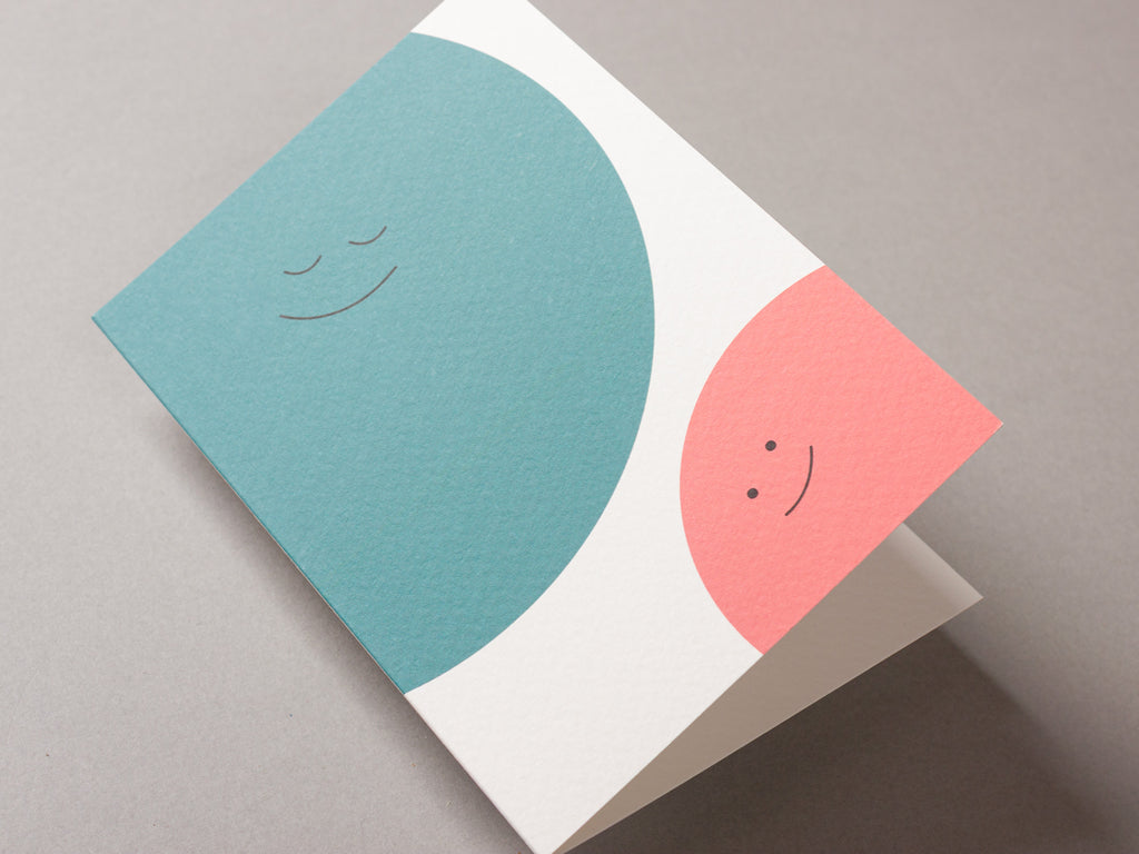 Teal pair – KIN A6 Greeting Card