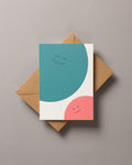 Teal pair – KIN A6 Greeting Card